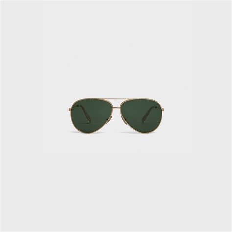 celine metal 02|METAL FRAME 02 SUNGLASSES IN METAL WITH MINERAL .